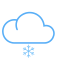 Light Snow Icon, cloud,light snow,snowflake