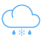 Sleet Icon, cloud,raindrop,sleet,snowflake