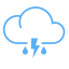 Thundershower Icon, cloud,lightning,rain,thundershower