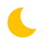 Sunny Night Moon Icon, moon,night,sunny night