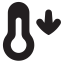 Temperature Drop Icon, drop,temperature