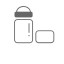 Jar & Square Icon, jar,beauty containers