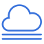 Cloudy with Fog Icon, cloud,fog,weather