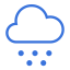 Snow Cloud Icon, cloud,snow,weather