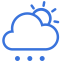 Sunny Rain Cloud Icon, sun shower,cloud,rain