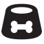 Dog Food Bowl Icon, dog,food,bowl