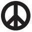 Peace Symbol Icon, peace,symbol,hippie