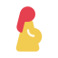 Pregnant Woman Icon, obstetric,pregnant woman
