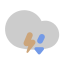 Thunderstorm with Hail Icon, hail,thunderstorm
