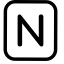 Letter N Icon, letter N,alphabet,icon