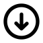 Arrow Circle Down Outline Icon, arrow,down,circle