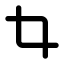 Crop Outline Icon, crop,image