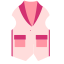 Vest Icon, pink,vest