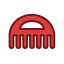 Red Comb Icon, comb,hair tool