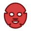 Red Facial Mask Icon, facial mask,skin care