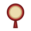 Red Handheld Mirror Icon, beauty tool,mirror
