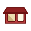 Red Powder Compact Icon, powder compact,face powder
