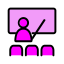 Attending Class Icon, class,teaching,classroom