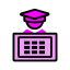 Schedule with Graduation Cap Icon, schedule,graduation,planning