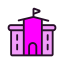 School Building Icon, school,building,education
