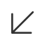 Diagonal Left Arrow Icon, arrow,diagonal,left