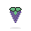 Grape Fruit Icon, grape,fruit