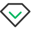 VIP Icon, VIP,diamond,checkmark