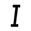 Italic I Icon, I,italic,typography