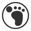 History Off Icon, footprint,history,off