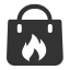 Hot Goods Fill Icon, goods,hot,shopping