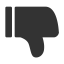 Oppose Fill Light Icon, dislike,oppose,thumbs down