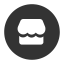 Round Shop Fill Icon, shop,fill,circle