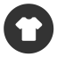 Round Skin Fill Icon, clothing,shirt,skin