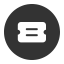 Round Ticket Fill Icon, ticket,fill,circle