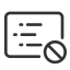 Subtitle Block Light Icon, subtitle,block,no