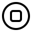 Circle with Square Icon, circle,square