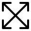 Expand All Arrows Icon, arrows,expand,full resize