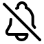 No Bell Icon, bell,mute