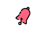 Alarm Bell Icon, alarm,bell,pink