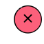Pink Cross Icon, cross,X,pink circle