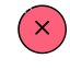 Red Cross Icon, cross,X,red circle