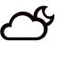 Cloudy Night Icon, cloudy,night
