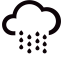 Heavy Rain to Rainstorm Icon, rain,weather