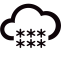 Heavy Snow at Night Icon, night,snow