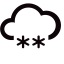 Moderate Snow at Night Icon, night,snow
