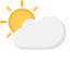 Partly Cloudy Icon, partly cloudy,sun,cloud