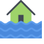 Waterlogging Icon, waterlogging,water,house