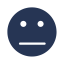 Neutral Face Icon (Filled) Icon, face,filled,neutral