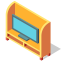 Isometric Television Cabinet Icon, television cabinet,furniture