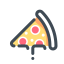 Pizza Fast Food Icon, fast food,pizza